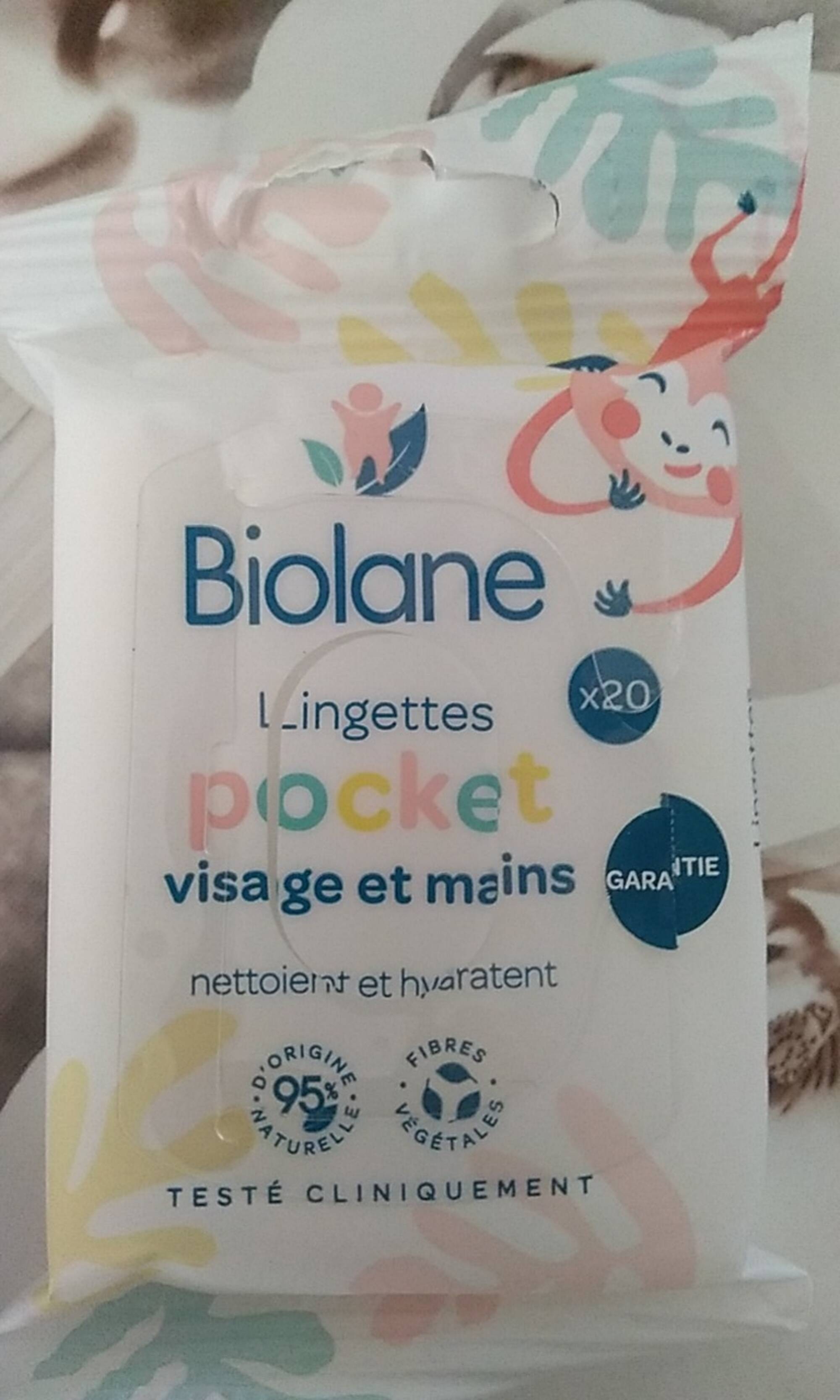 BIOLANE - Lingette pocket visage et mains
