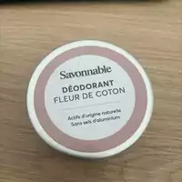 SAVONNABLE - Déodorant fleur de coton
