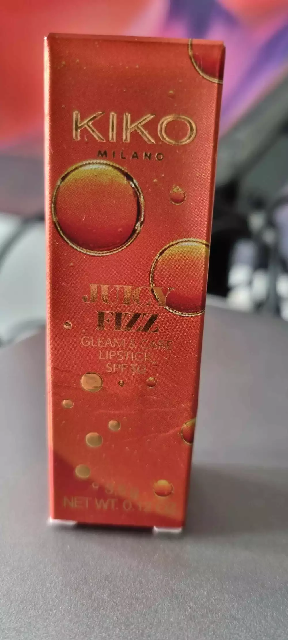 KIKO - Juicy Fizz - Gleam & care lipstick SPF 30
