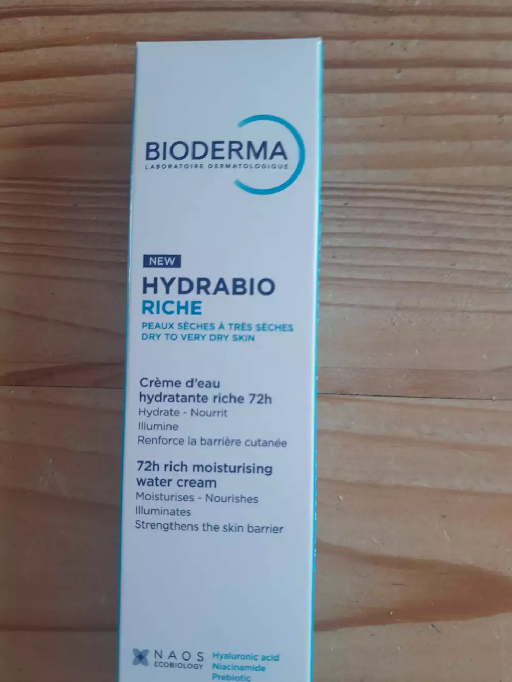 BIODERMA - Hydrabio riche - Crème d'eau hydratante riche 72h