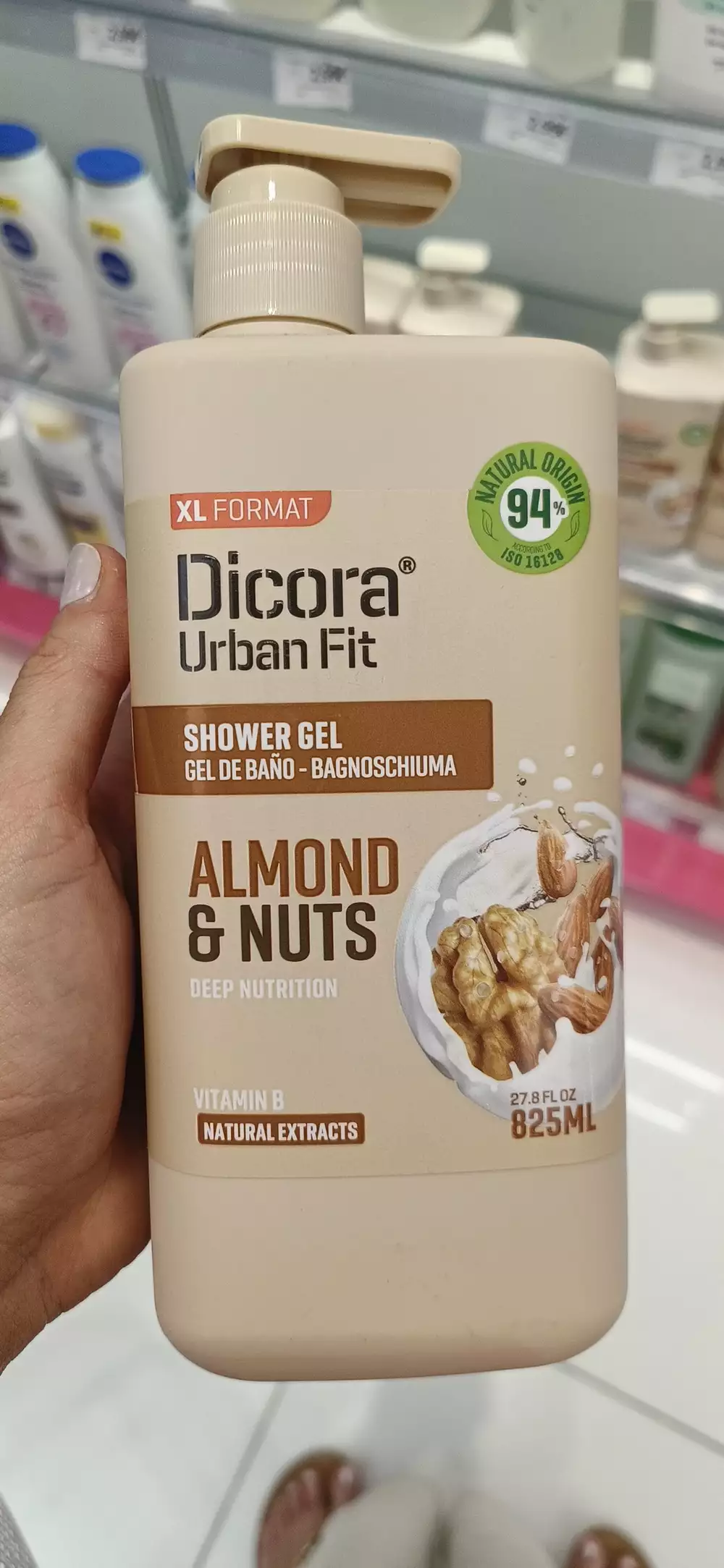 DICORA - Urban fit - Almond & nuts shower gel