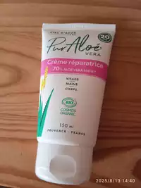 CIEL D'AZUR - Pur aloé vera - Crème réparatrice visage, mains et corps