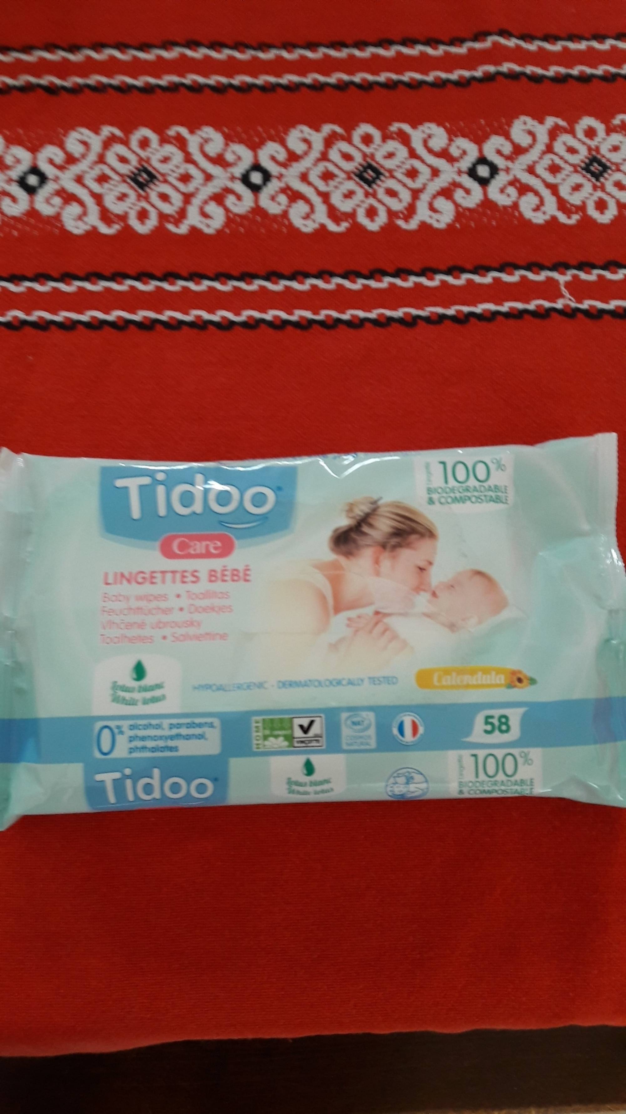 TIDOO - Care - Lingettes bébé calendula