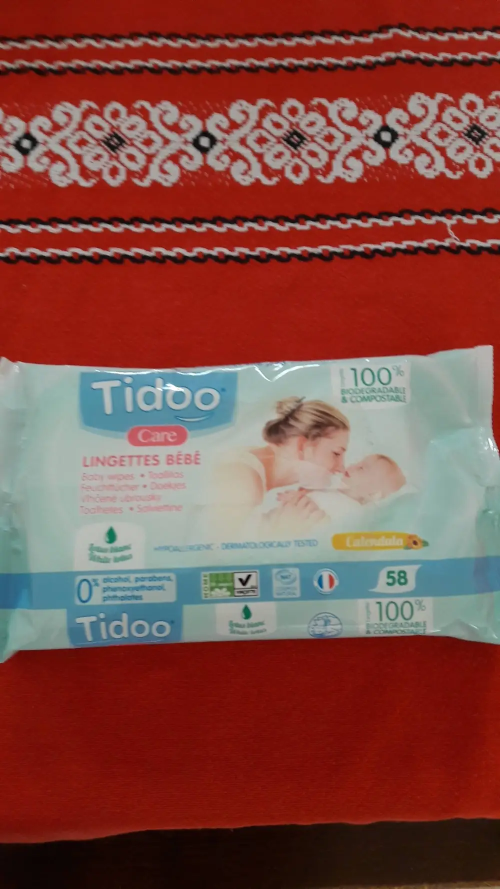 TIDOO - Care - Lingettes bébé calendula