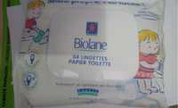 BIOLANE - Lingettes papier toilette hypoallergénique