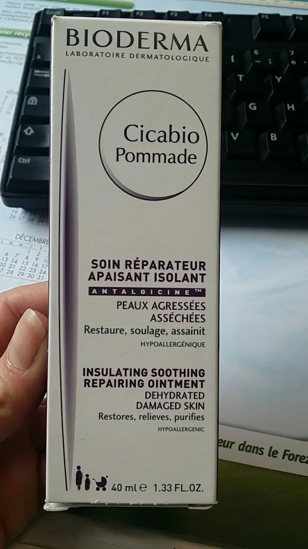 BIODERMA - Cicabio pommade - Soin réparateur apaisant isolant