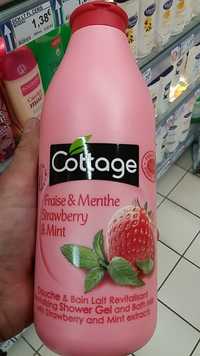 COTTAGE - Douche et bain lait revitalisant, fraise & menthe 