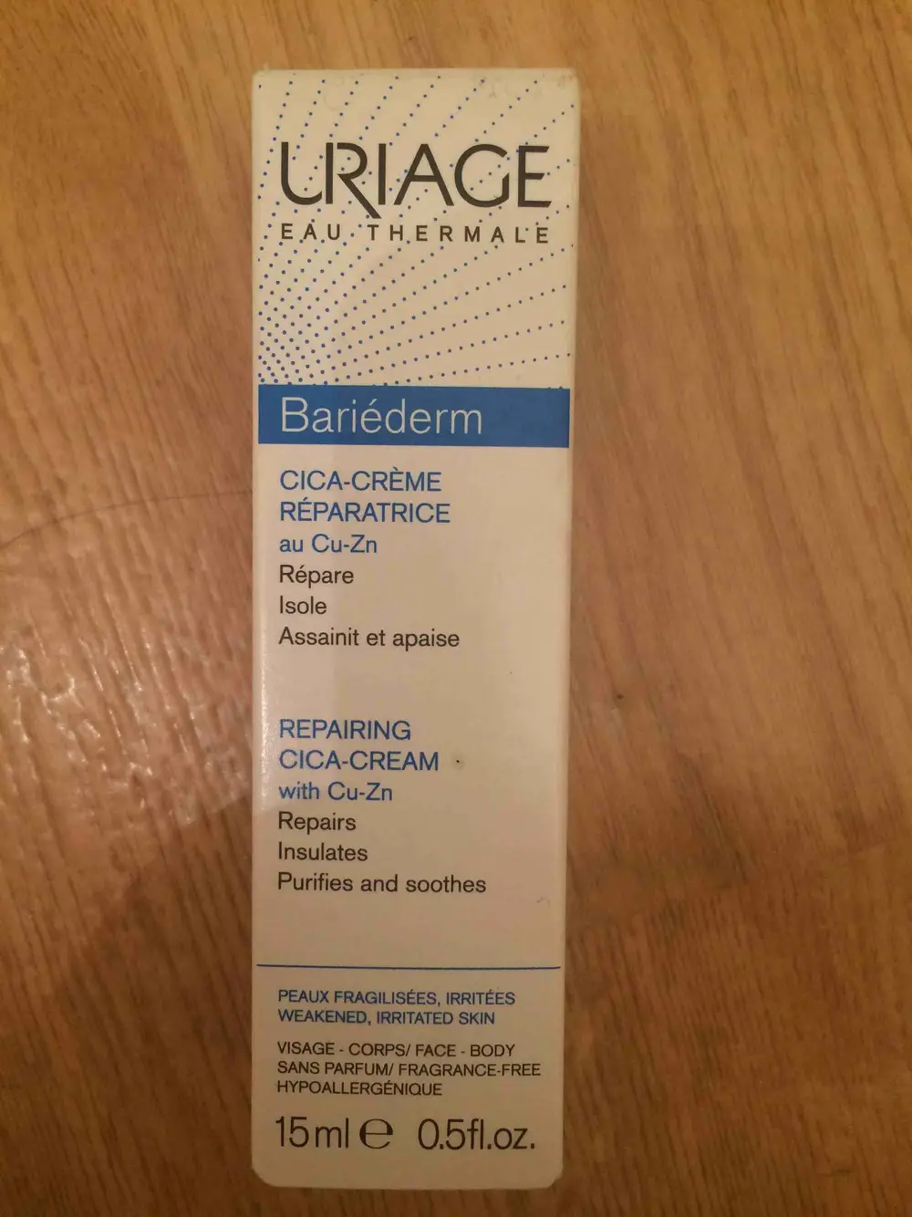 URIAGE - Bariéderm - Cica-crème réparatrice au cu-zn