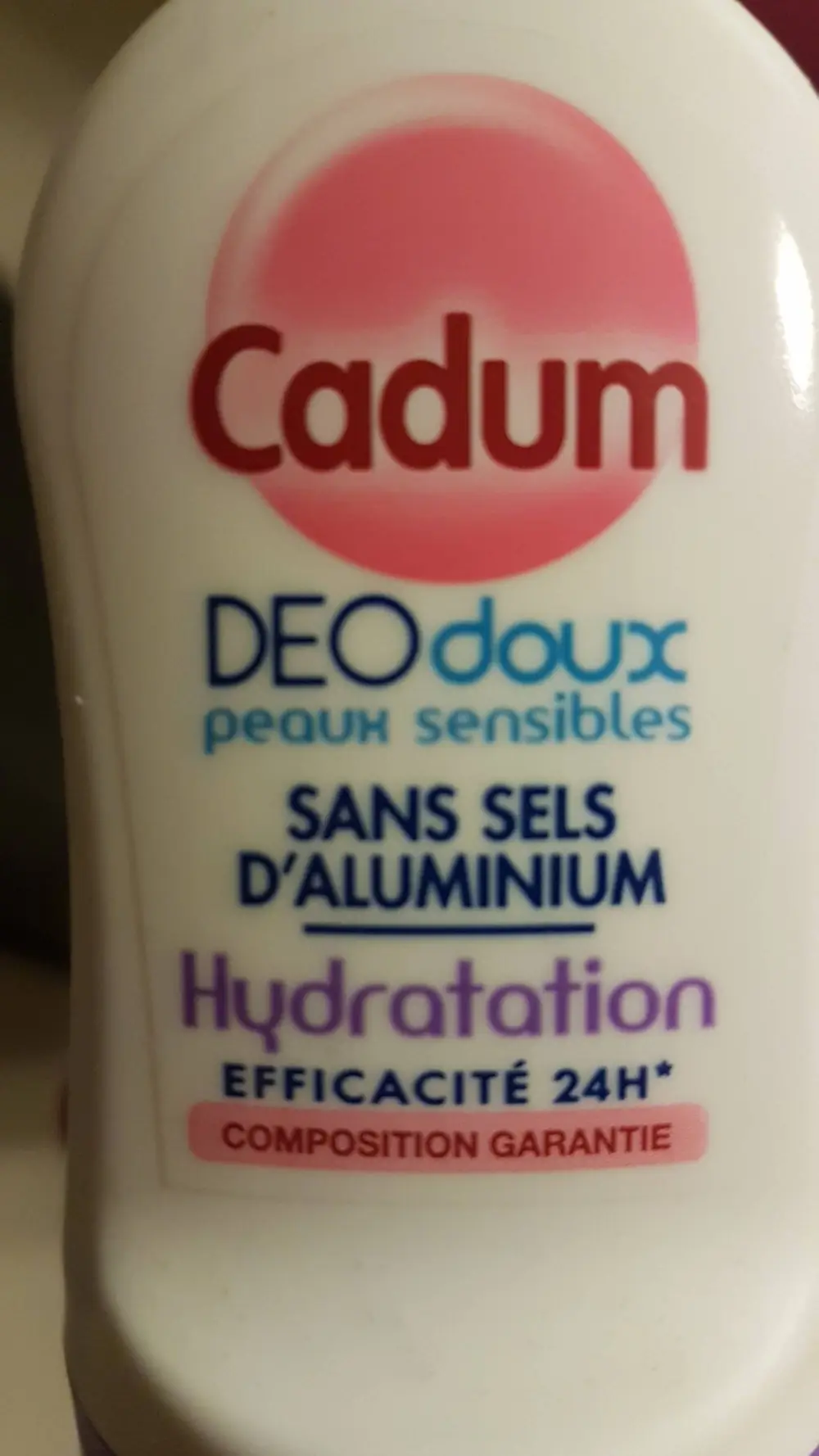 CADUM - Deo doux peaux sensibles - Efficacité 24h