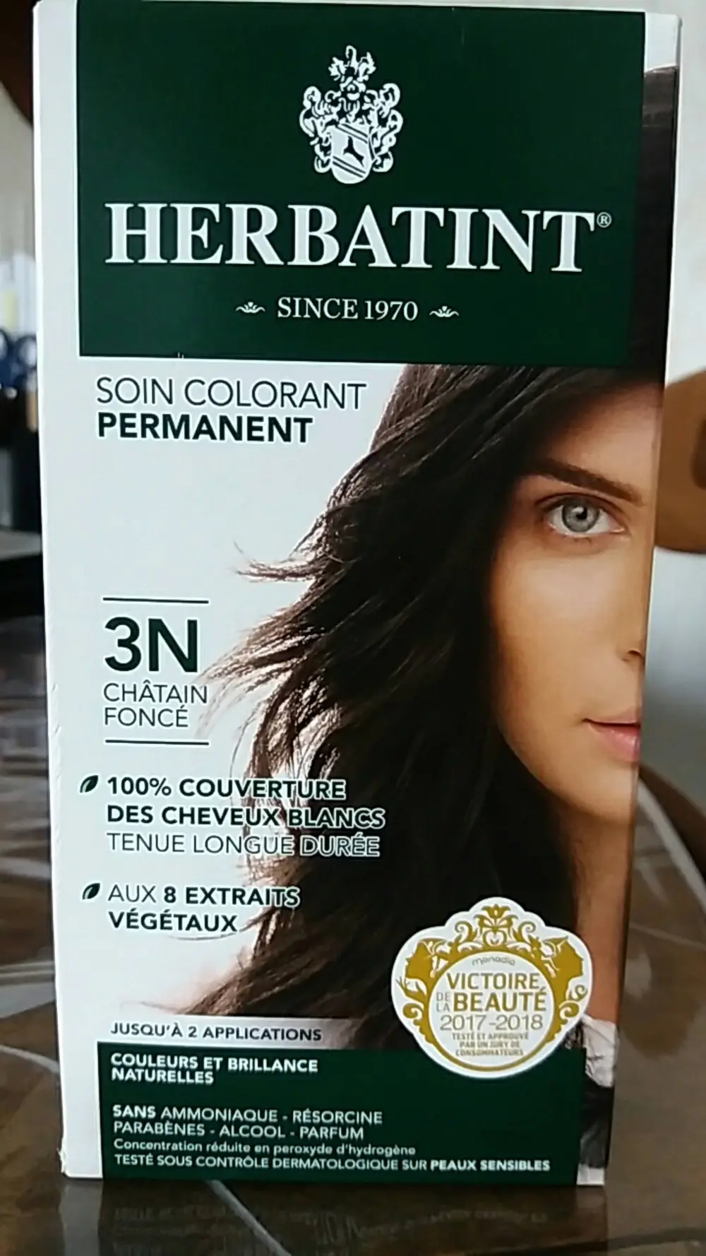 HERBATINT - Soin colorant permanent 3N châtain foncé