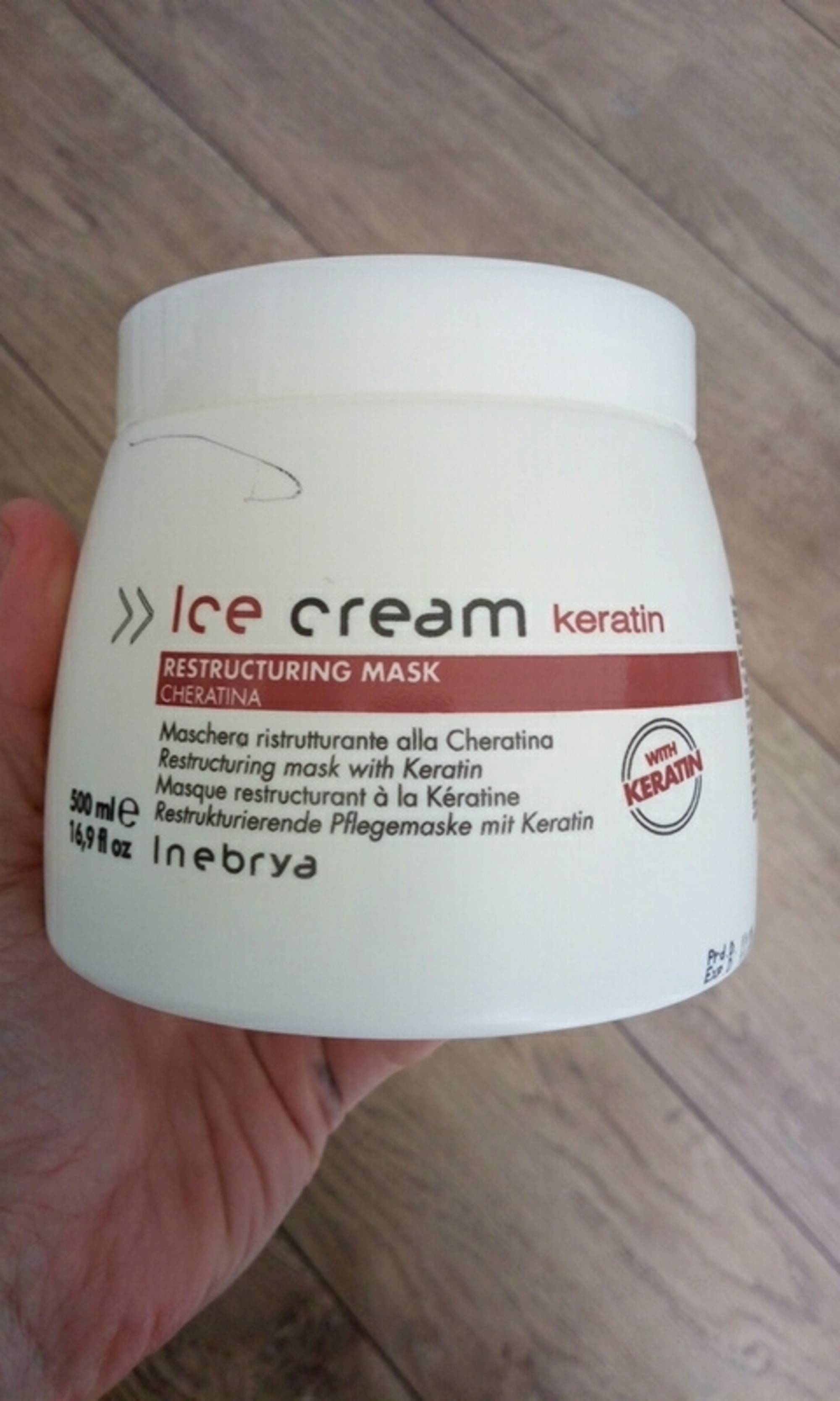 INEBRYA - Ice cream keratin - Restrucuring mask
