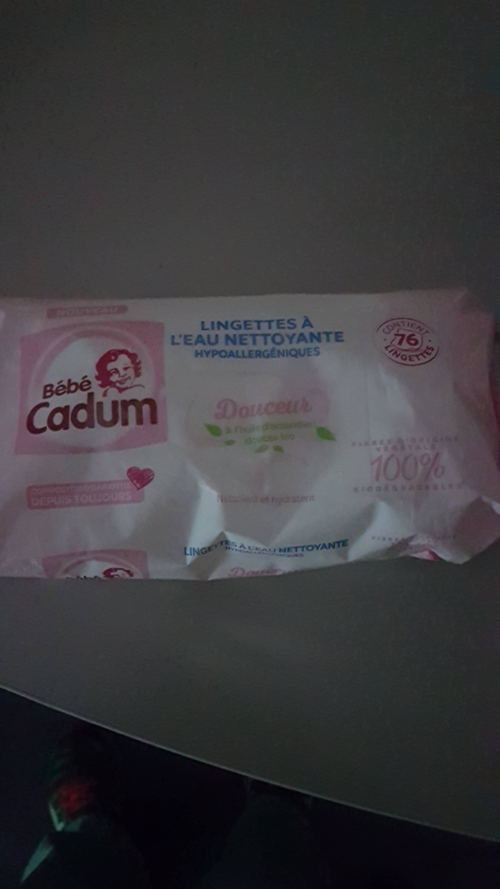 CADUM - Bébé cadum - Lingettes à l'eau nettoyante hypoallergéniques