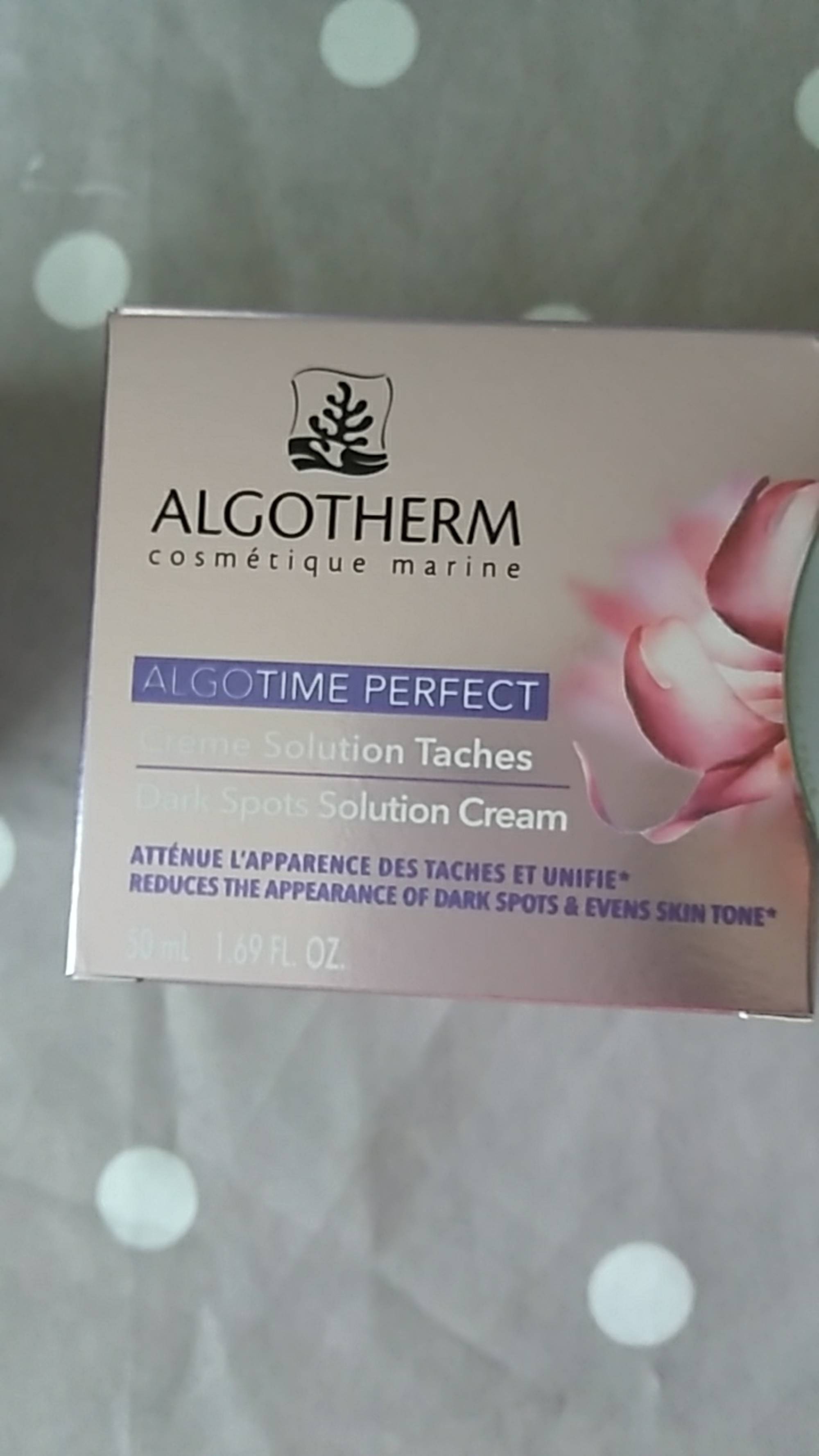 ALGOTHERM - Algotime perfect - Crème solution tâches