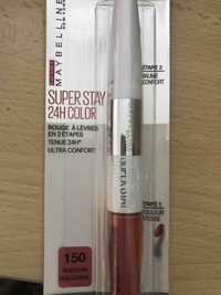 MAYBELLINE - Super stay 24h - Rouge à lèvres 150 delicious pink rose gourmand