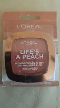 L'ORÉAL - Life's a peach - Blush doux réveil de teint