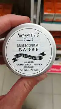 MONSIEUR D. - Baume disciplinant barbe