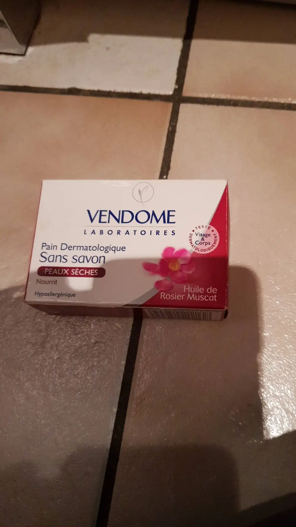 VENDOME - Huile de Rosier Muscat - Pain dermatologiques sans savon