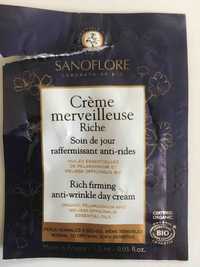 SANOFLORE - Crème merveilleuse - Soin du jour raffermissant anti-rides