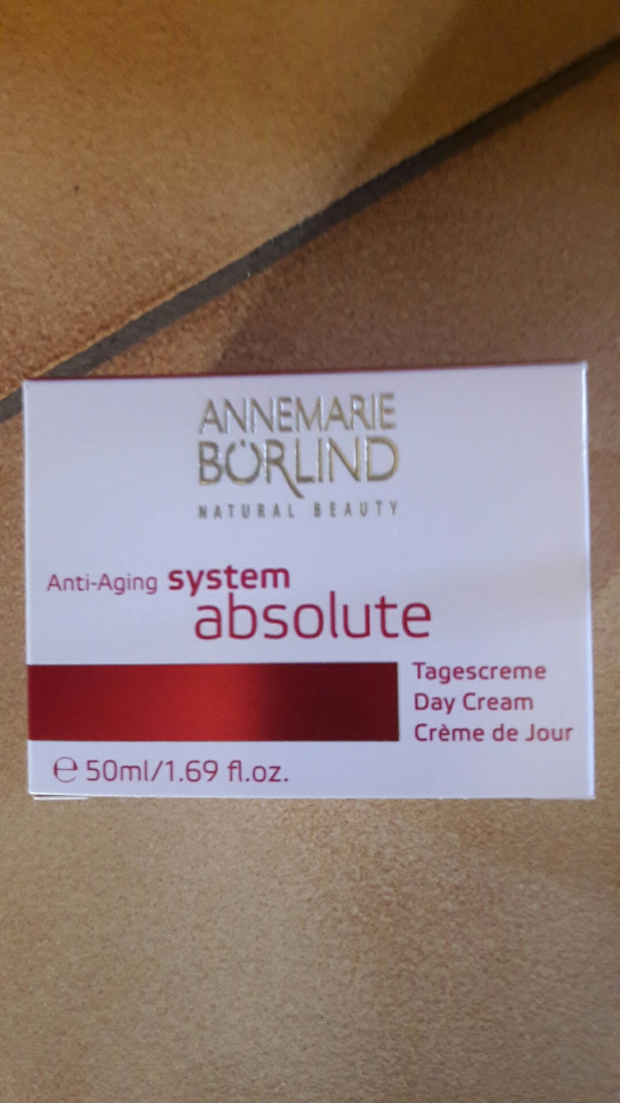 ANNEMARIE BÖRLIND - System absolute - Anti-aging crème de jour