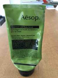 AESOP - Gommage à la feuille de géranium pour le corps