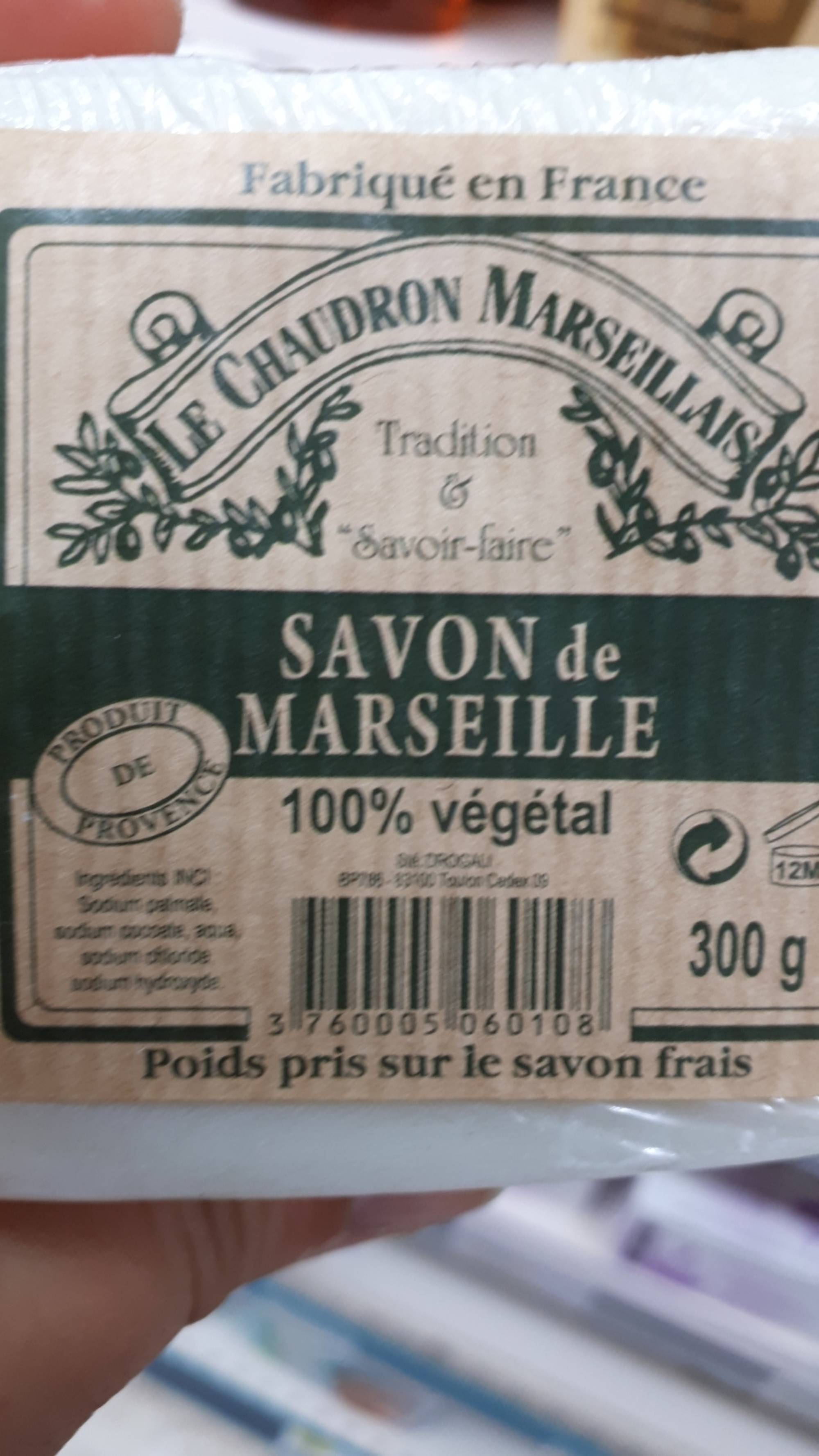 LE CHAUDRON MARSEILLAIS - Savon de Marseille