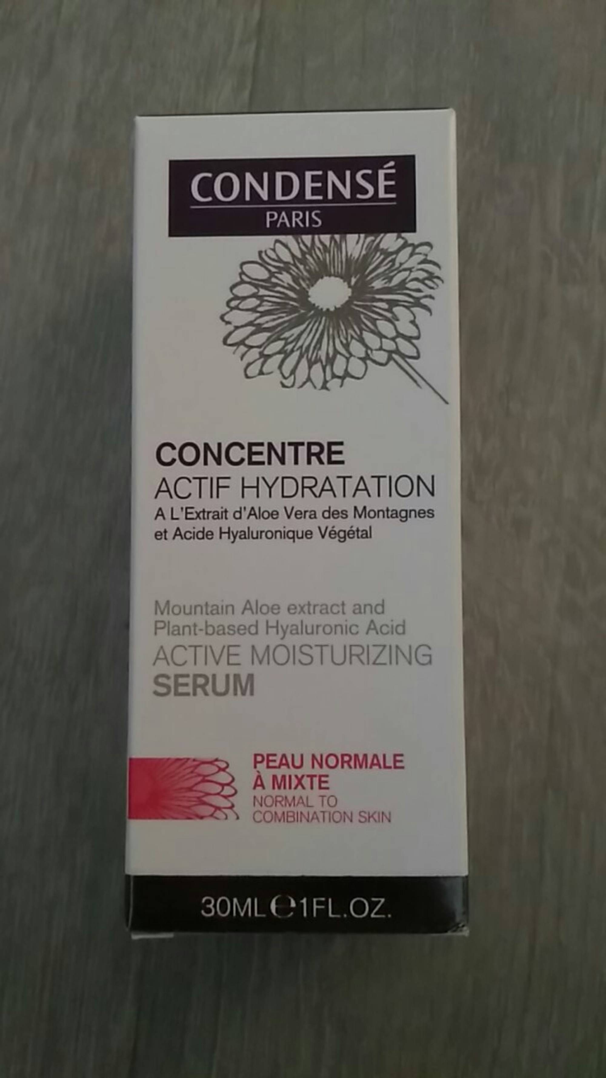 Crème Active Hydratante peau Normale à Mixte - Condensé Paris