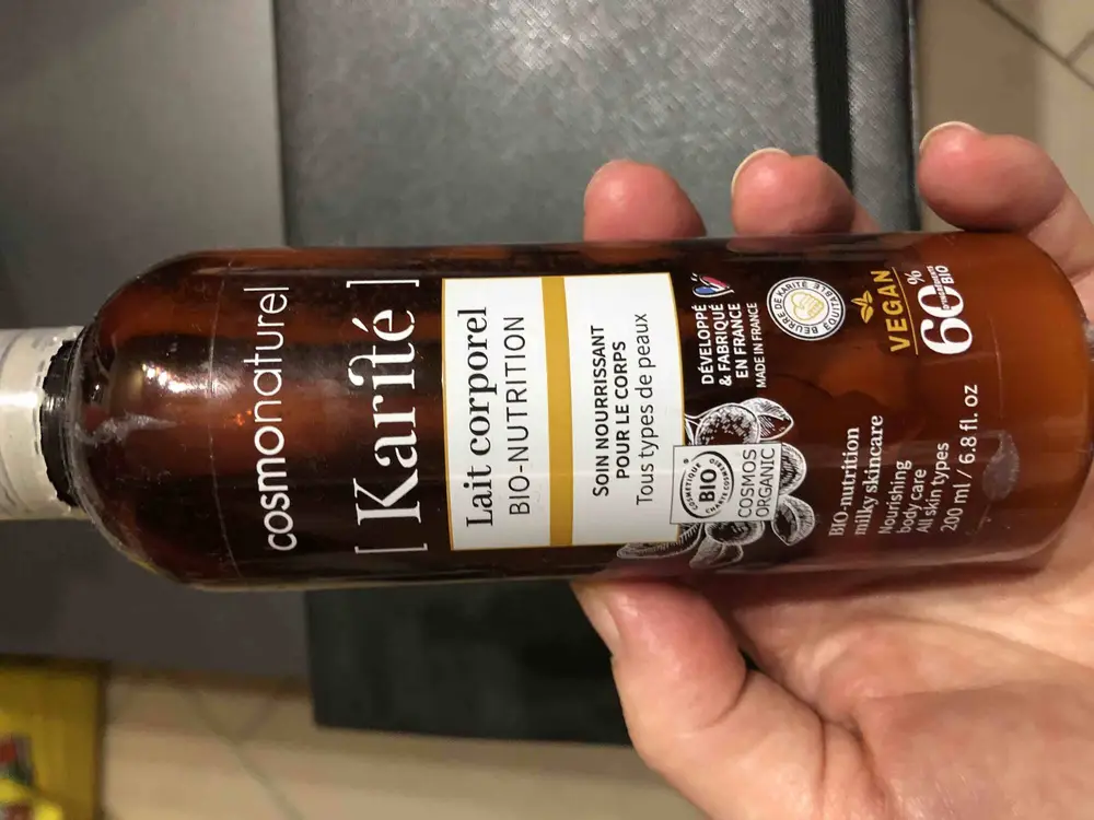 COSMO NATUREL - Lait corporel bio-nutrition Karité 