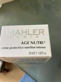MAHLER - Age Nutri2 - Crème protectrice nutrition intense
