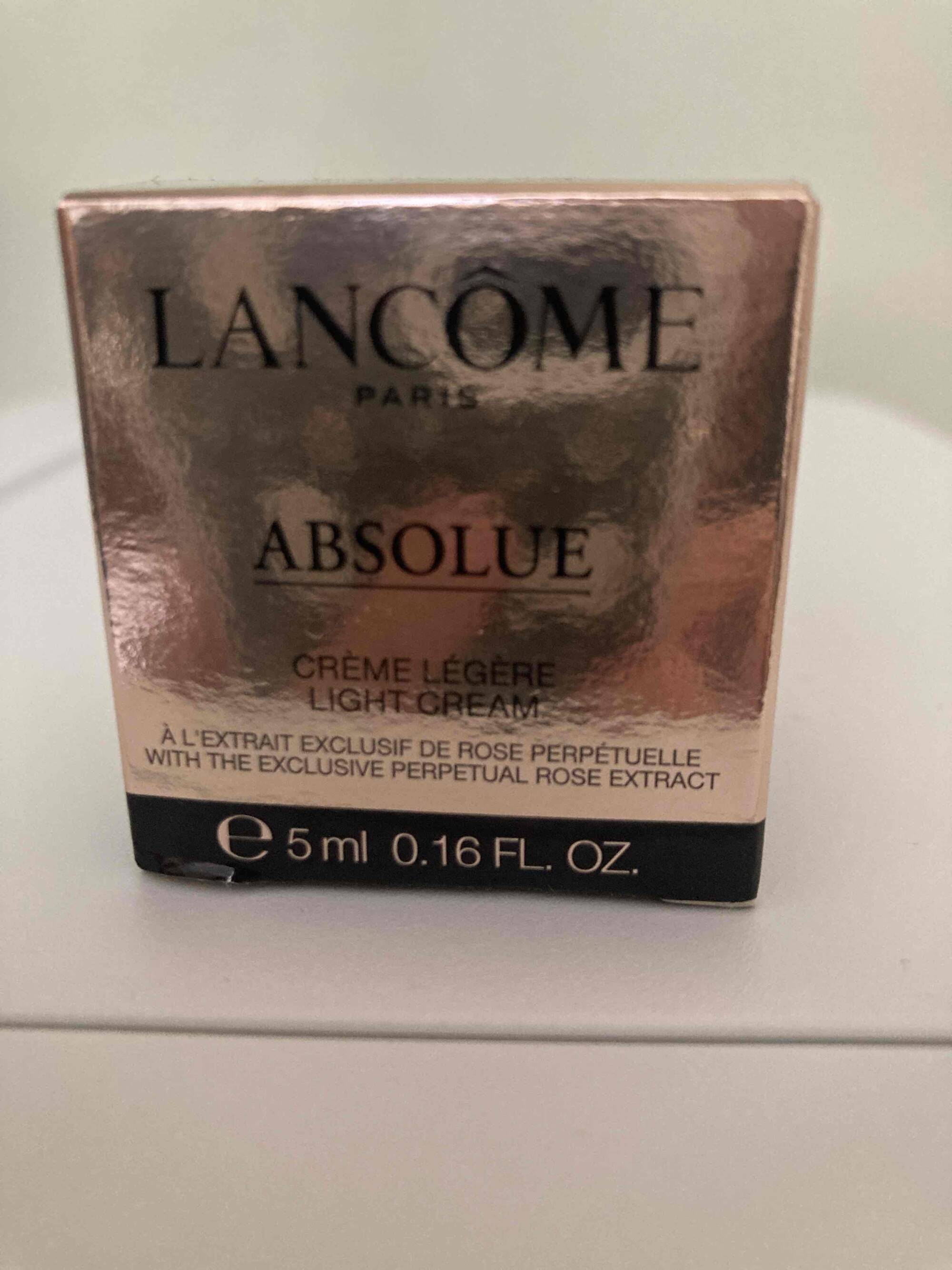 LANCÔME - Absolue - Crème légère