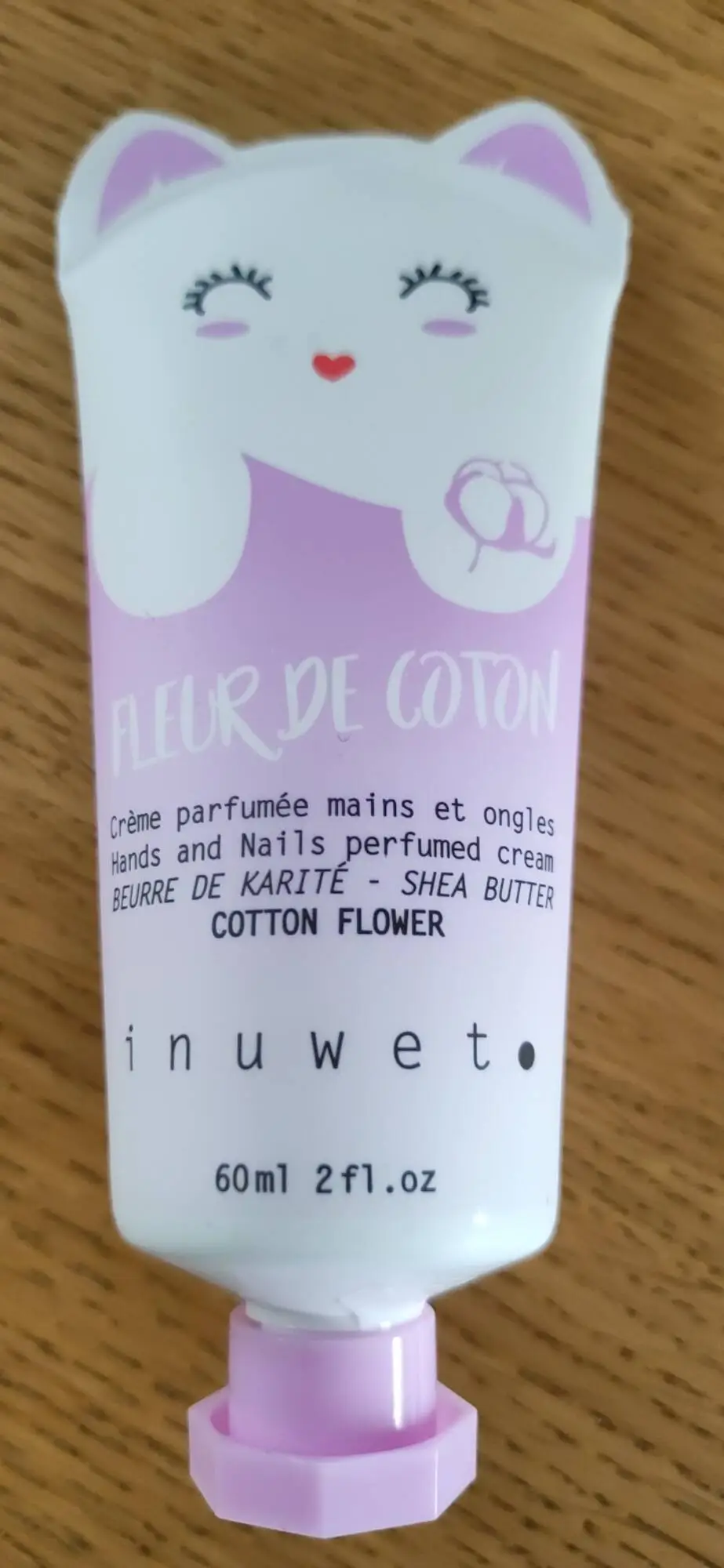 INUWET - Fleur de coton - Crème parfumée mains et ongles