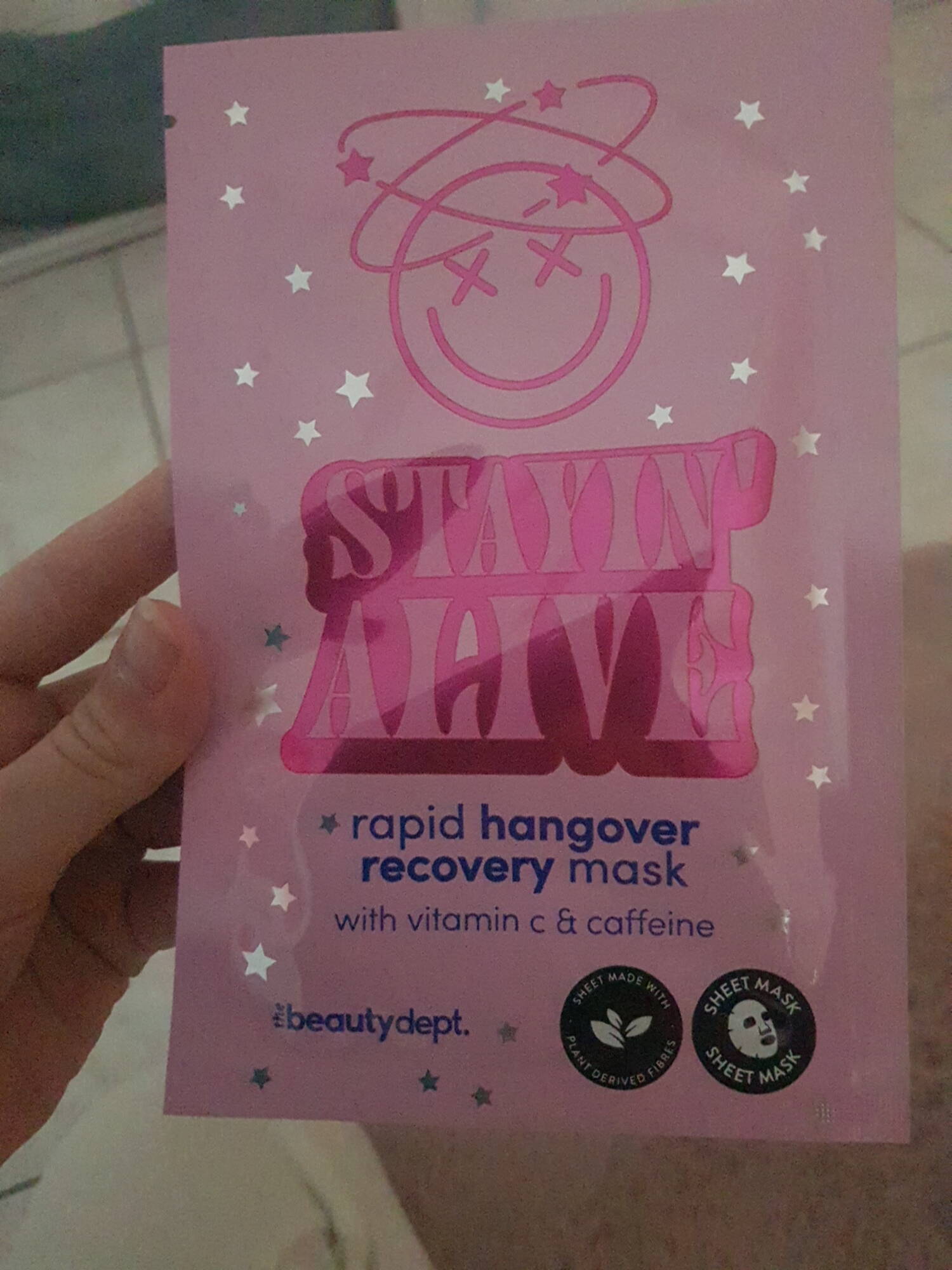 THE BEAUTY DEPT - Stayin' Alive - Rapid hangover recovery mask