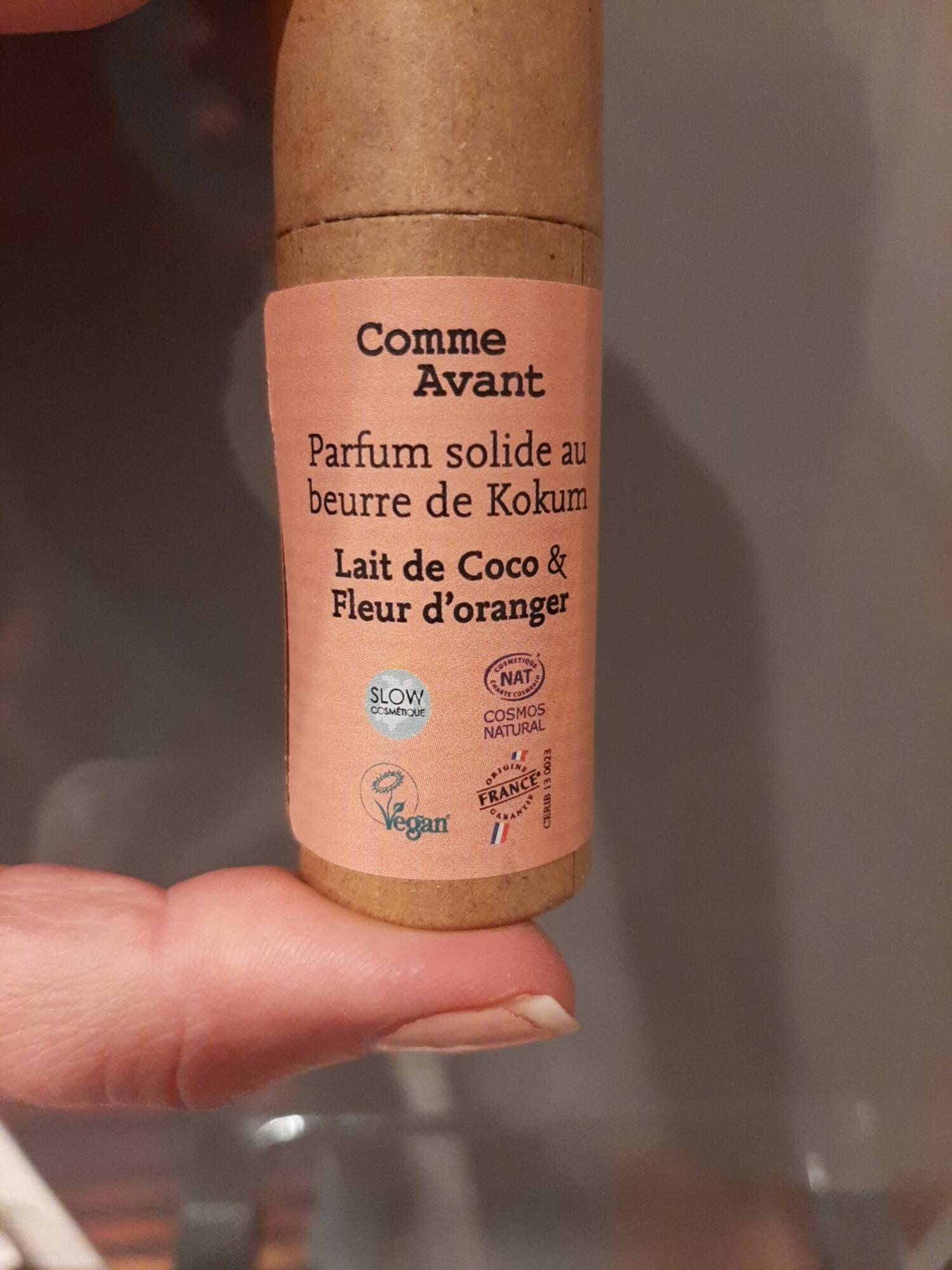 COMME AVANT - Parfum solide au beurre de kokum