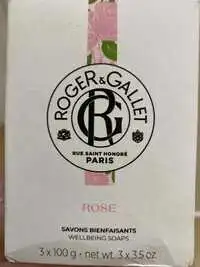 ROGER & GALLET - Rose - 3 Savons bienfaisants