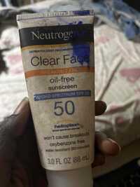 NEUTROGENA - Clear face oil-free sunscreen