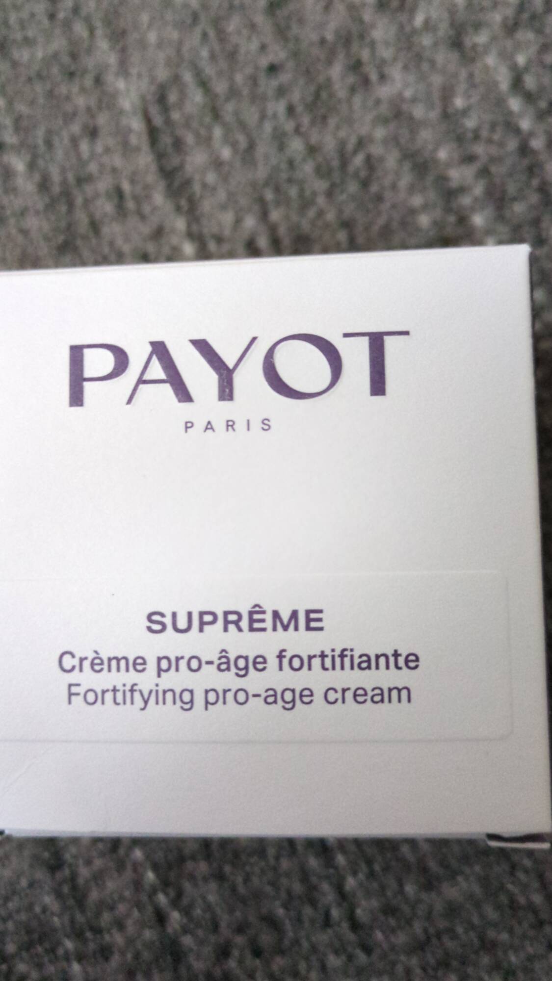 PAYOT - Suprême - Crème pro-âge fortifiante 