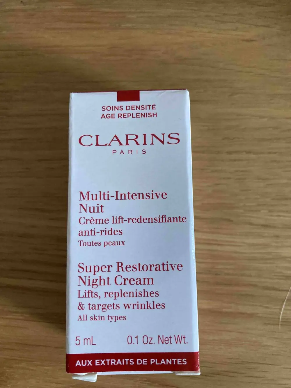 CLARINS PARIS - Crème de nuit lift-redensifiante anti-rides