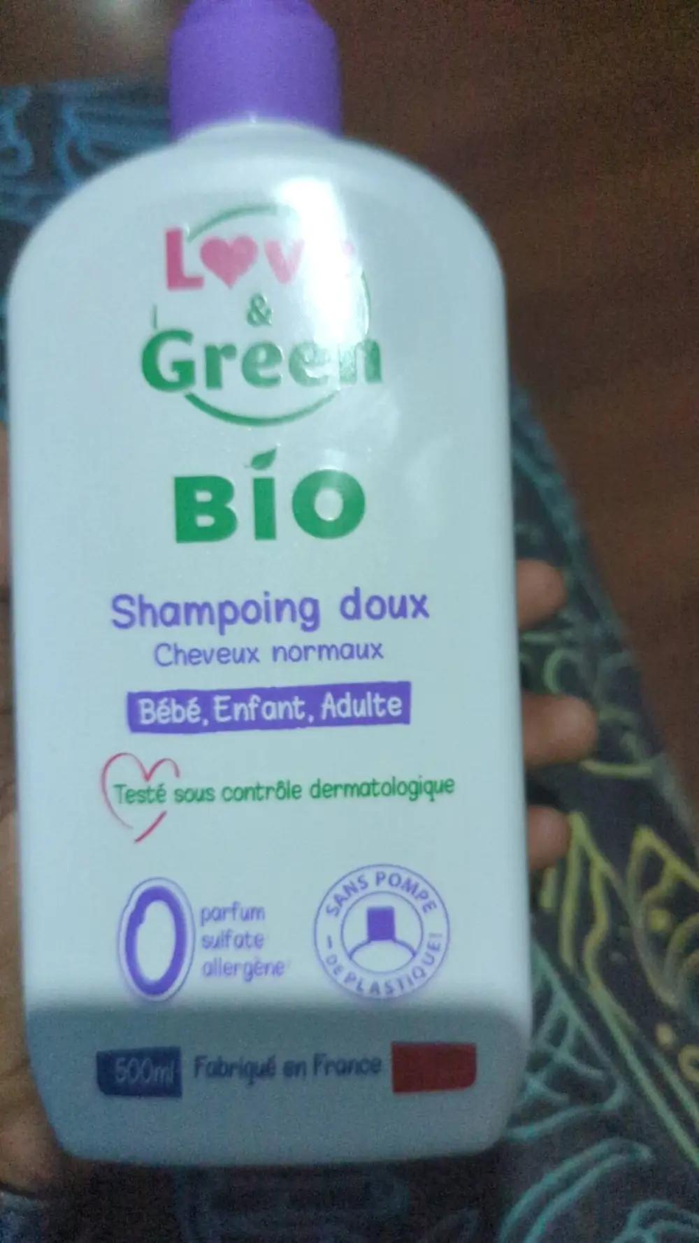 LOVE & GREEN BIO - Shampoing doux bébé, enfant, adulte