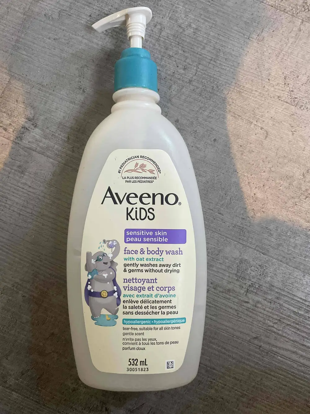 AVEENO - Kids peau sensible - Nettoyant visage et corps