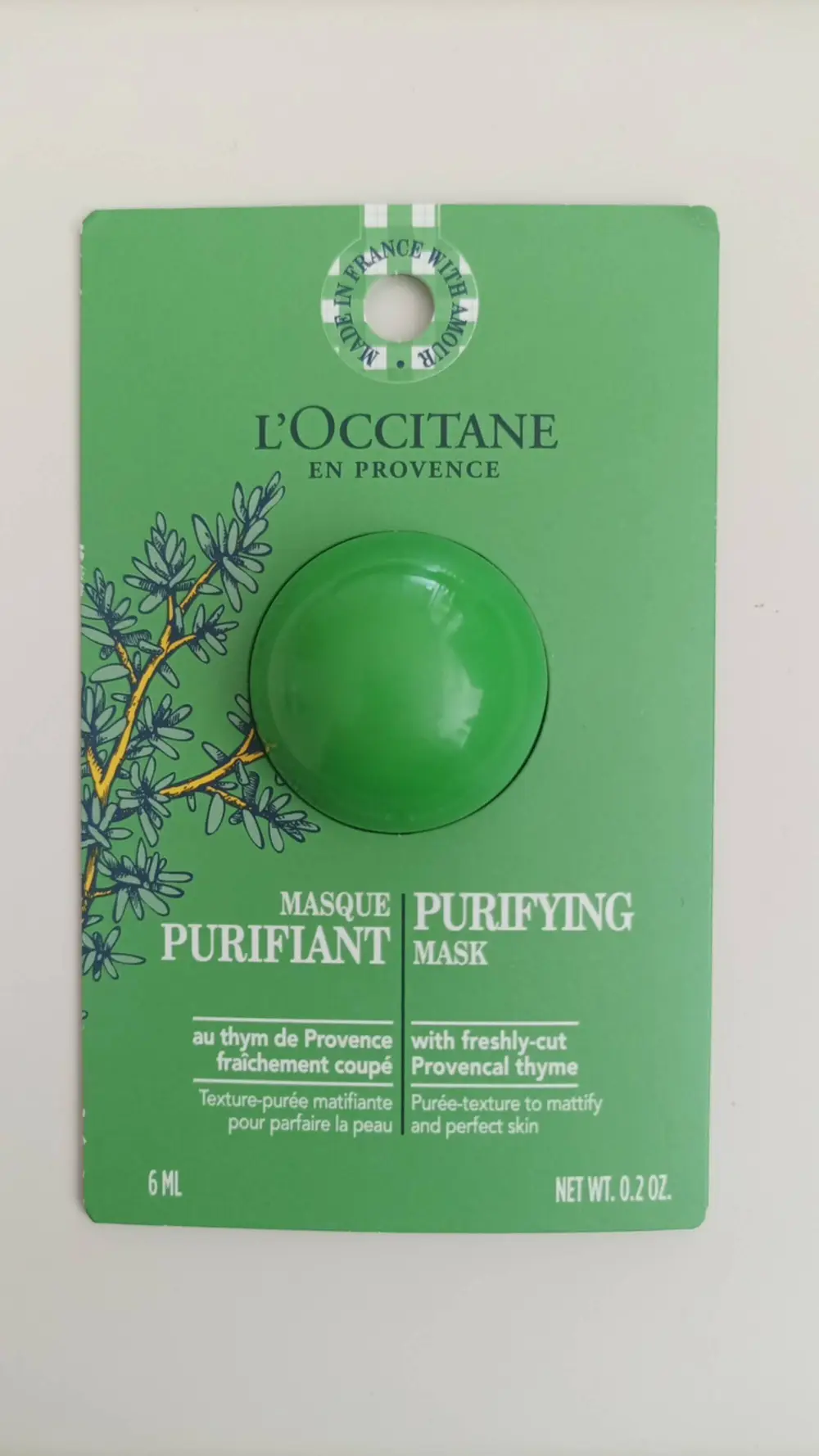 L'OCCITANE - Masque purifiant 