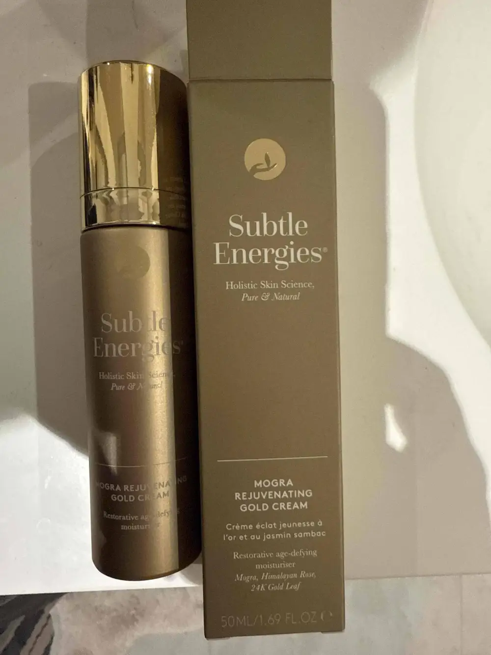 SUBTLE ENERGIES - Crème éclat jeunesse à l'or et au jasmin sambac