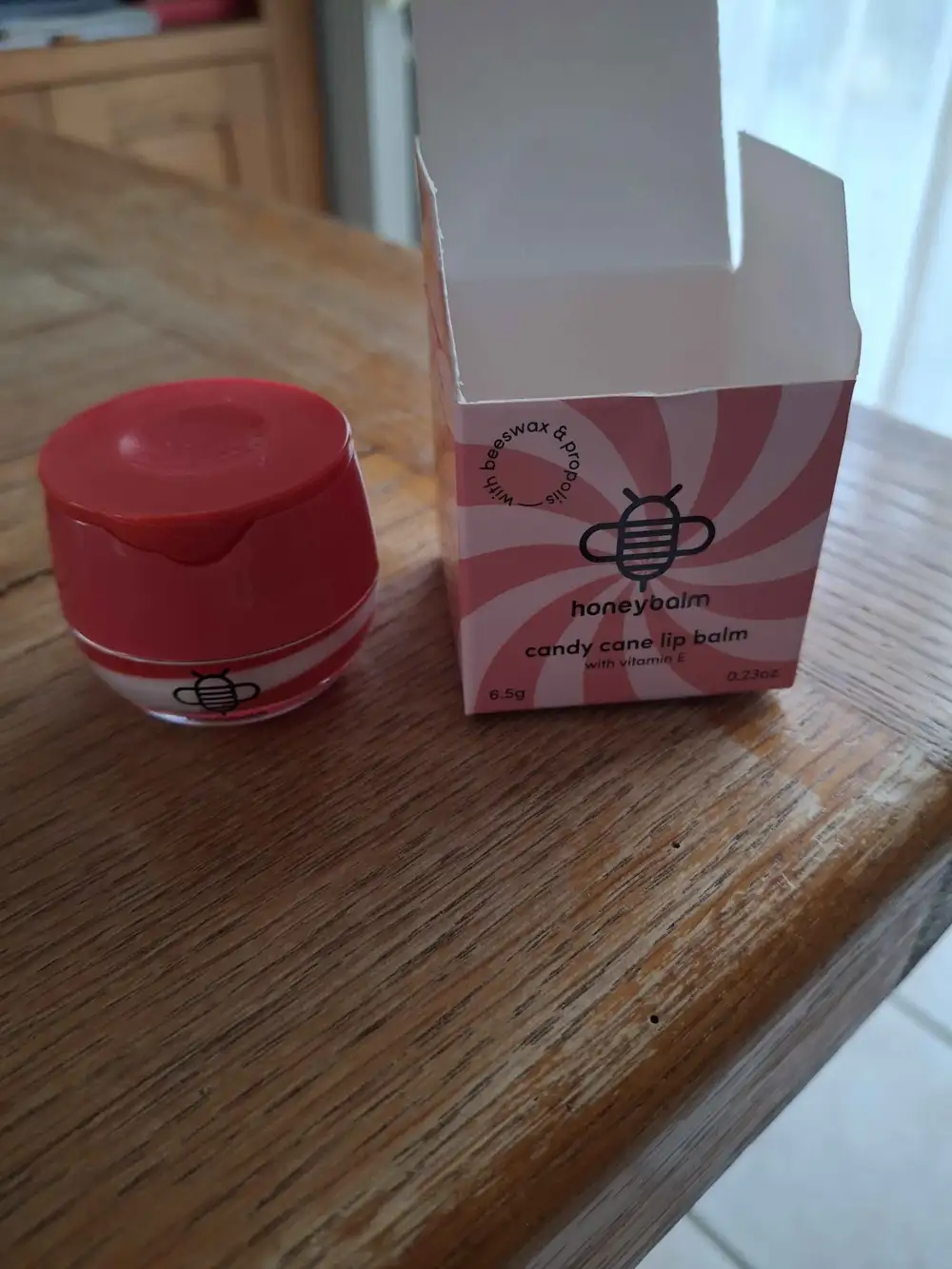 HONEY BALM - Candy cane lip balm