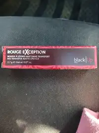 BLACK UP - Rouge exception - Rouge à lèvres mat sans transfert