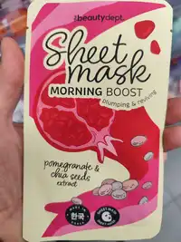 THE BEAUTY DEPT - Sheet mask pomegranate & chia seeds extract
