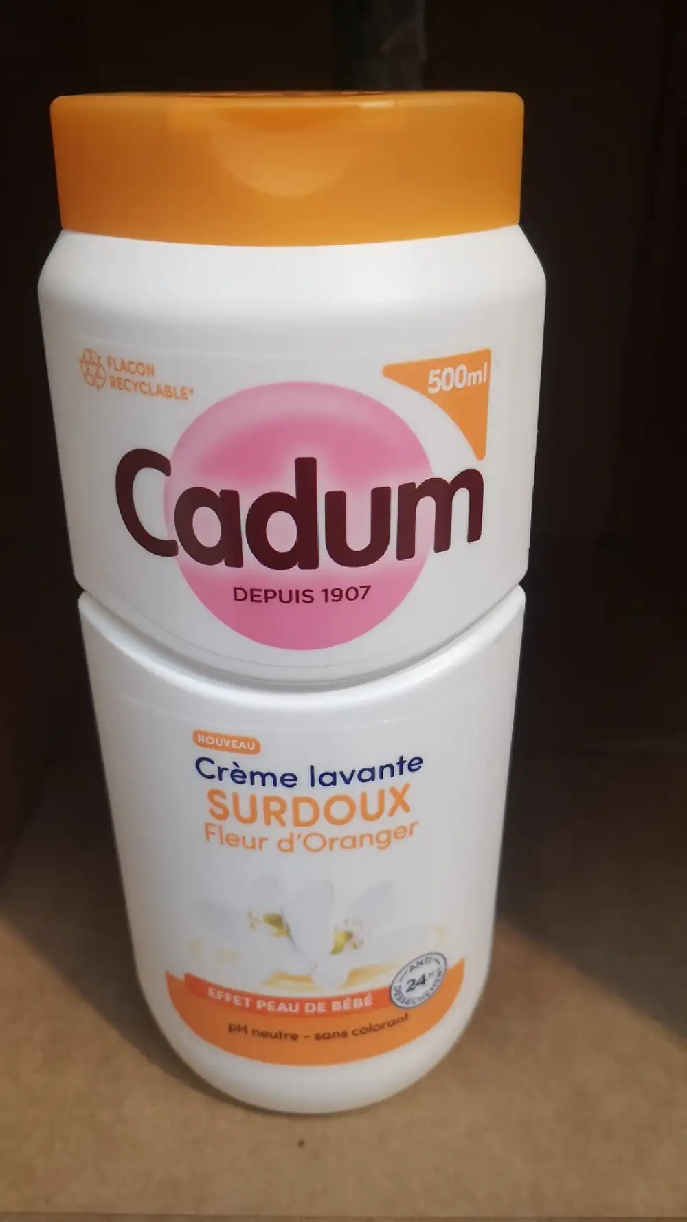 CADUM - Crème lavante surdoux fleur d'oranger