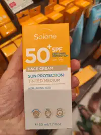 SOLENE - Sun protection face cream SPF50+