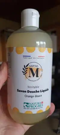 SAVONS M - Véritable savon douche liquide orange douce