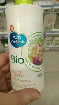 MARQUE REPÈRE - Mots d'enfants - Lait de toilette bio