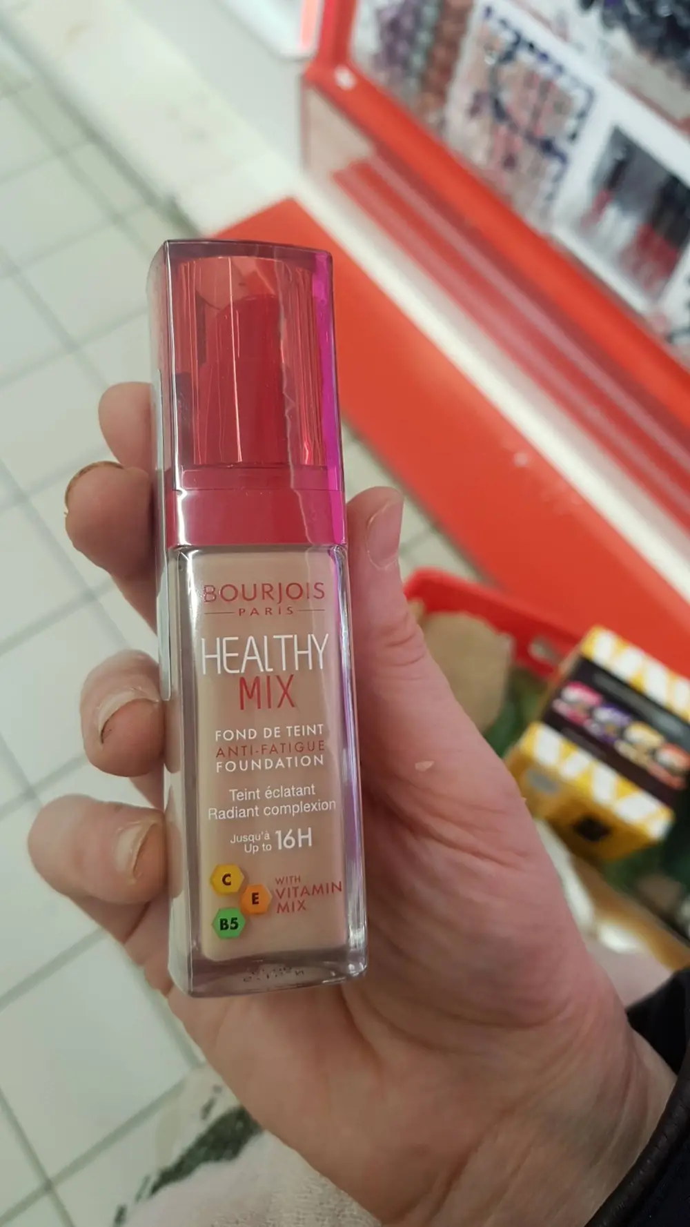 BOURJOIS - Healthy mix - Fond de teint anti-fatigue n°51,5 vanille rosé