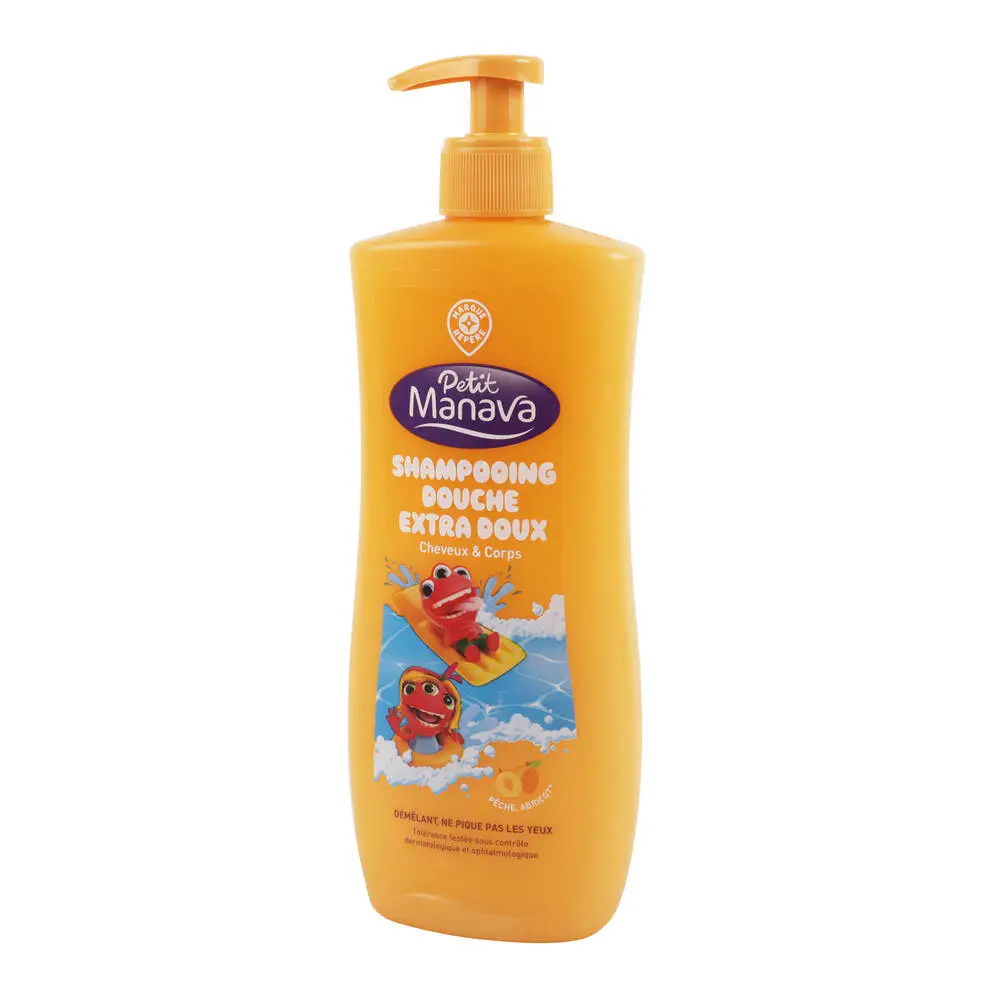 MARQUE REPÈRE - Shampooing douche pêche abricot - 500 ml