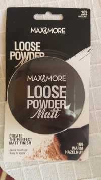 MAX & MORE - Poudre libre matifiante - 169 warm hazelnut